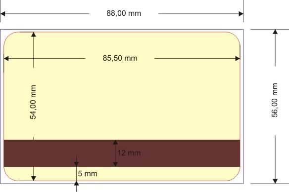 Rozměry plastové karty - 85,5 x 54 mm, podklady 88 x 56 mm
